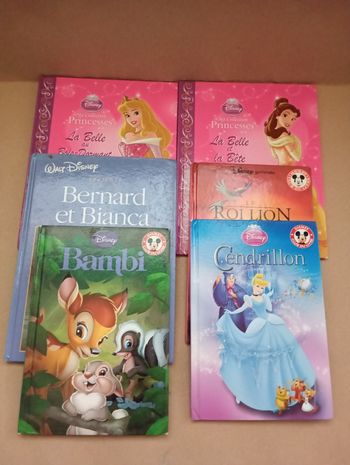 Lot 6 livres Disney 