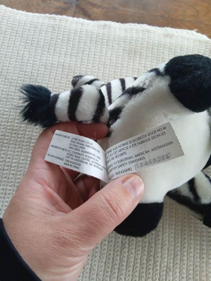 Peluche Madagascar zèbre - photo numéro 5