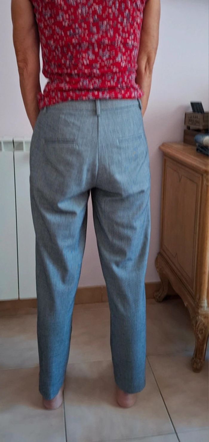 Pantalon gris habillé - Benetton - T. 34 - photo numéro 2