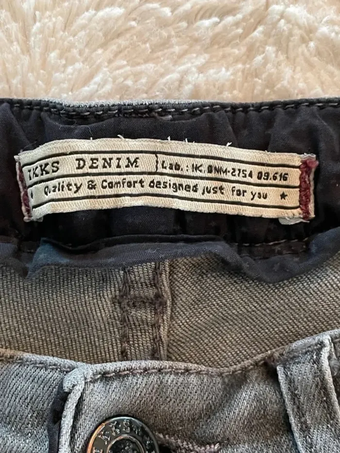 Superbe jean gris délavé IKKS - photo numéro 4