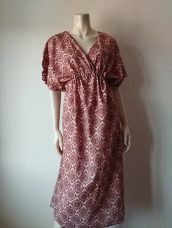 Longue robe de plage/Caftan 100% coton xs/s