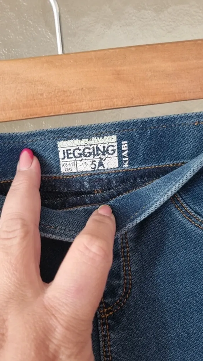 Jeggings bleu taille 5 ans kiabi - photo numéro 6