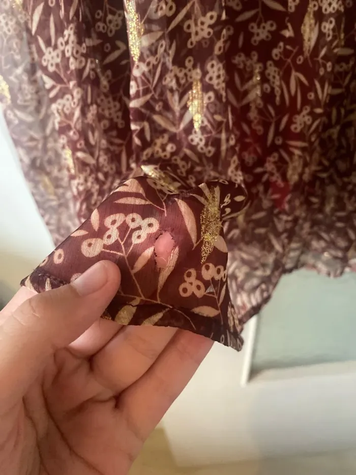 Tunique/robe bordeaux - photo numéro 3