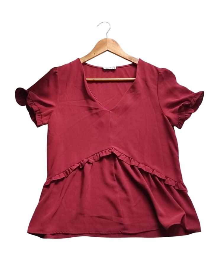 Blouse bordeaux taille S