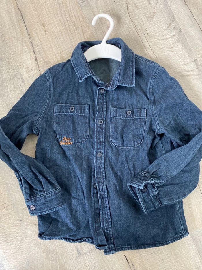 Chemise en jeans fonce