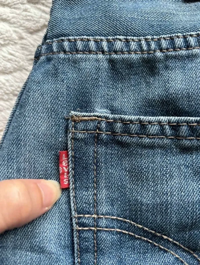 Jean Levi’s femme 550 Relaxed Fit W27 L27 S/36 bleu large ample mi taille - taille haute - photo numéro 3
