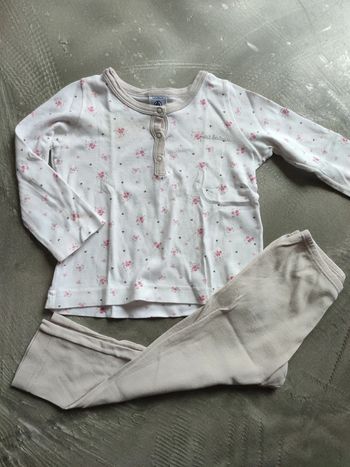 Pyjama en coton fille 2 ans petit bateau