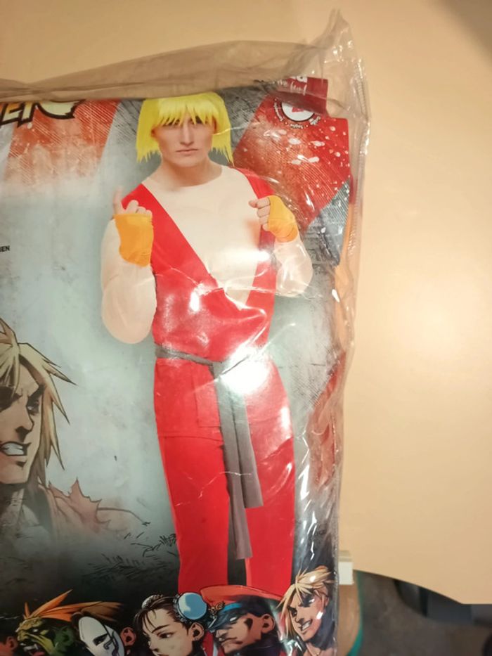 Déguisement "ken" street- fighter adulte taille L - photo numéro 4