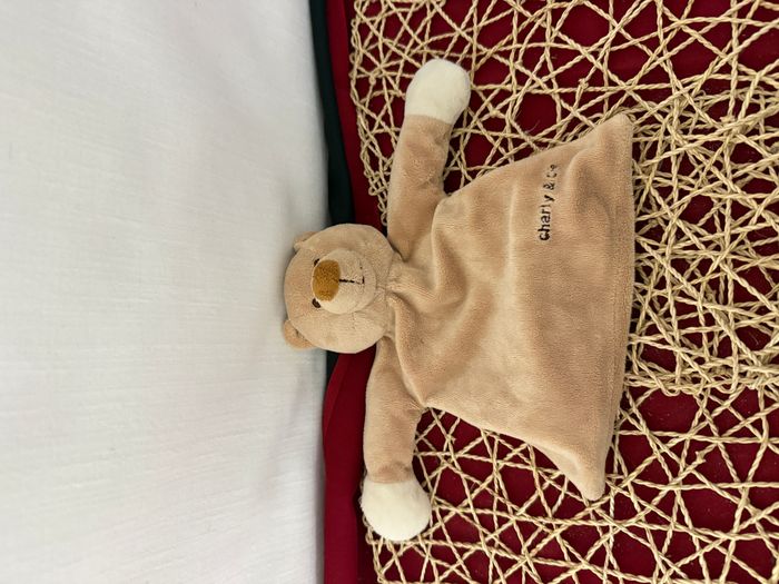 Doudou plat ours beige TIAMO COLLECTION - photo numéro 3