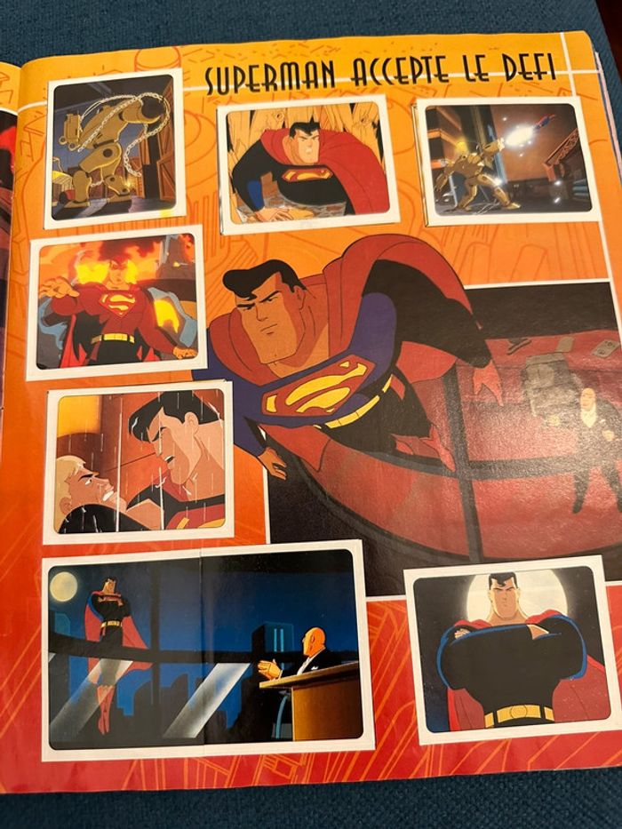 Album livre Panini complet stickers autocollants Superman super héros - photo numéro 8
