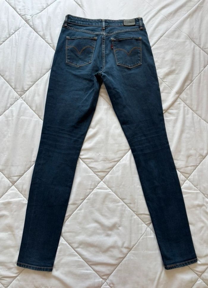 Jean mi taille haute levi’s bleu marine high rise skinny taille S/36 L32 femme - photo numéro 12