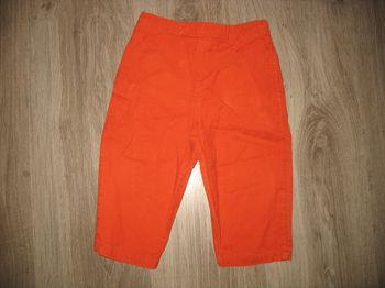 PANTALON ORANGE BÉBÉ GARÇON "GRAIN DE BLÉ" - 12 MOIS - n°01