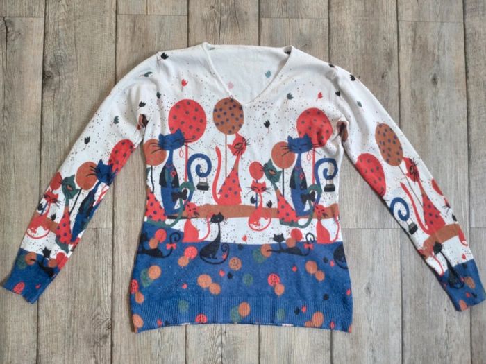 Joli pull femme Chats taille 38/40