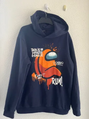 Sweat-shirt à capuche 💫Among Us 💫Taille 14 ans