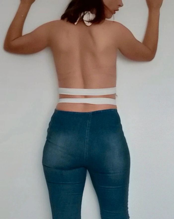 Top dos nu décolleté sexy taille M/L - photo numéro 2