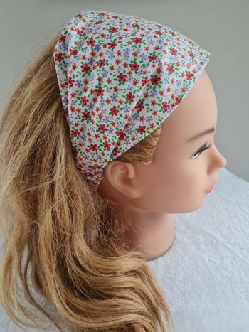 Bandeau fichu fleuri