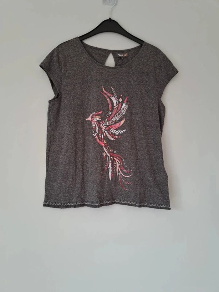 T-shirt gris Etam