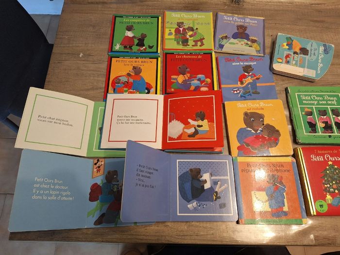 Lit de 15 livres petit ours brun - photo numéro 2