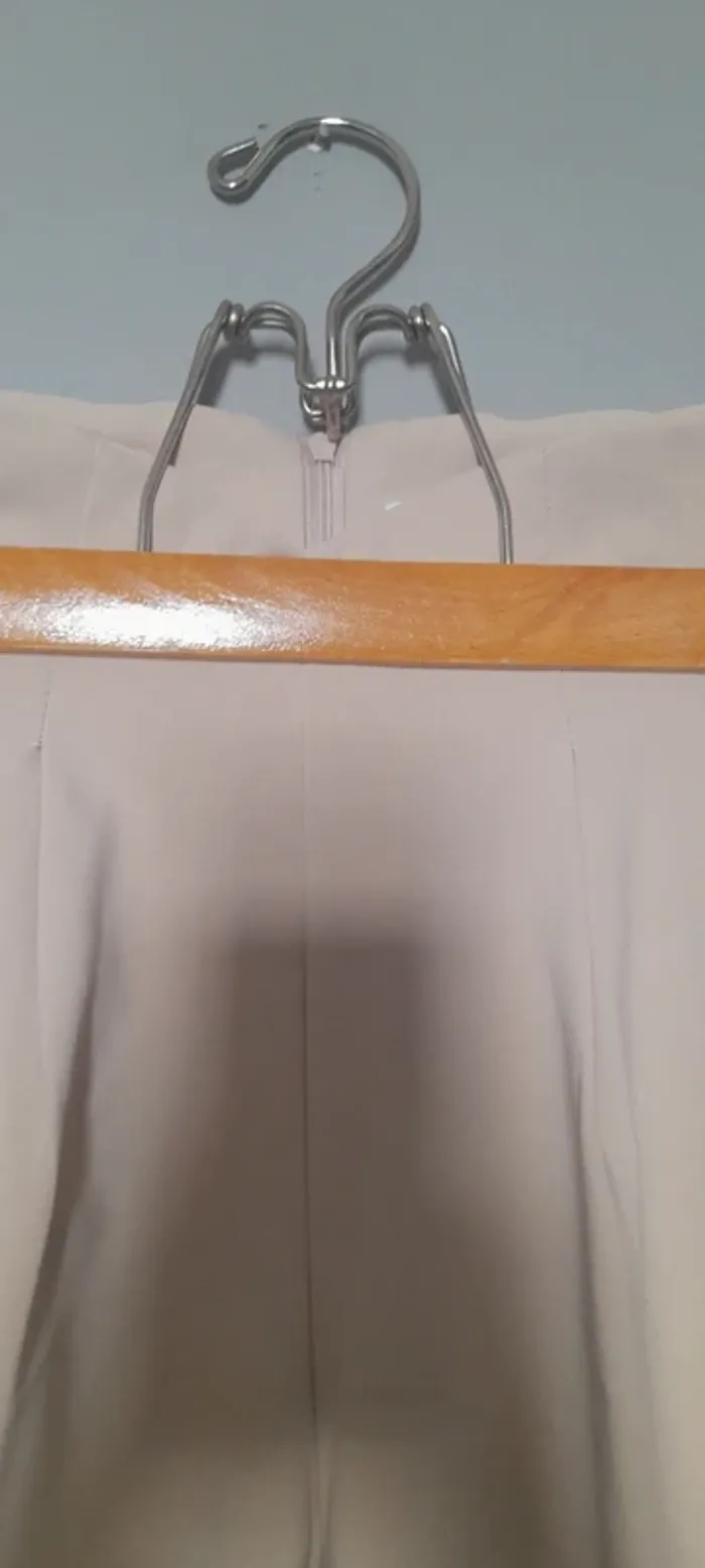 Pantalon tailleur beige - photo numéro 5