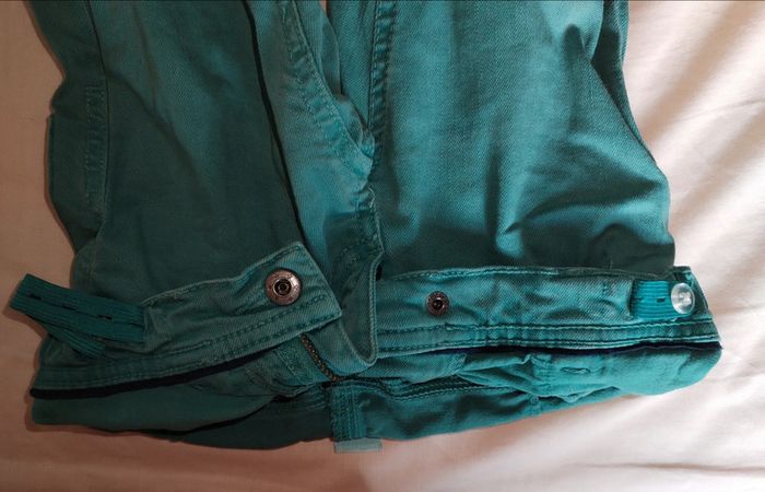 Pantalon jean vert menthe - coupe slim 5 Ans - photo numéro 13
