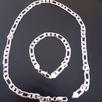 Collier et bracelet en argent s925 neufs Mixte