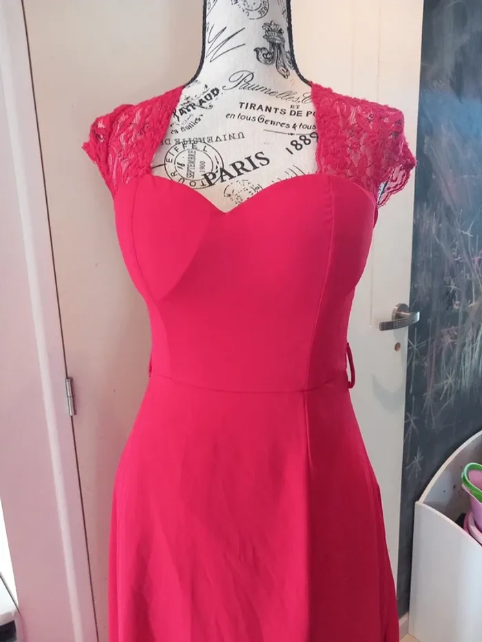 Robe été ou cérémonie 36 rouge - photo numéro 2