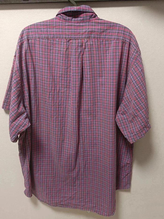 🟣 Chemise Ralph Lauren à Carreaux Rouge & Bleu – Taille 17 1/2 / 34-35 (Yarmouth – L homme) - photo numéro 8