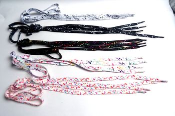 Lacets plats tachetés 120 cm