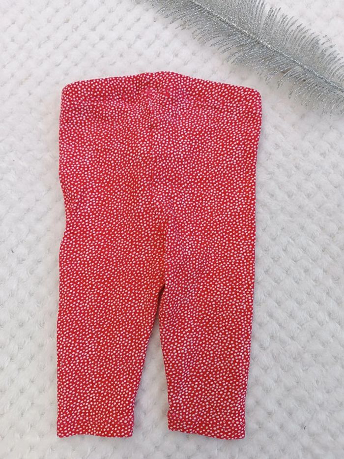 🔸Legging rouge à pois Obaïbi – 3 mois🔸 - photo numéro 5