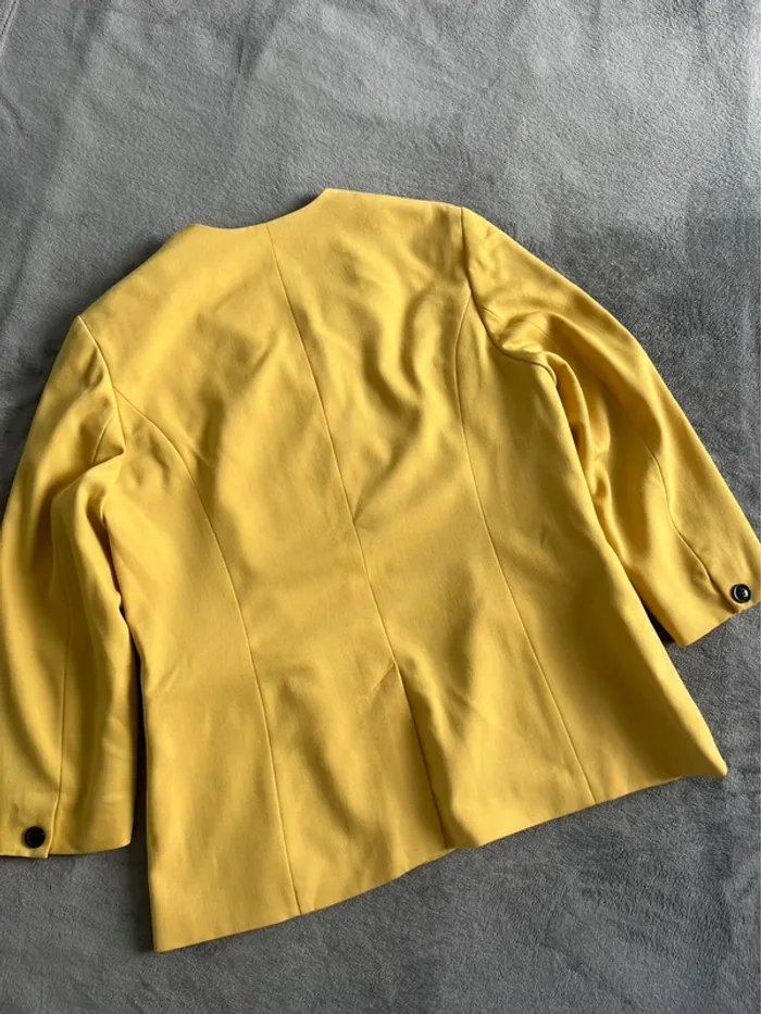 Veste jaune Betty Barclay – Chic structuré & zip doré – T.44 - photo numéro 5