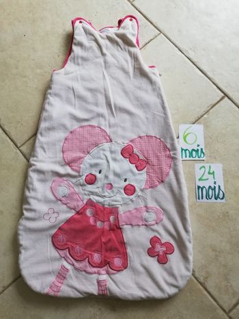 Gigoteuse rose fille 6 à 24 mois kitchoun