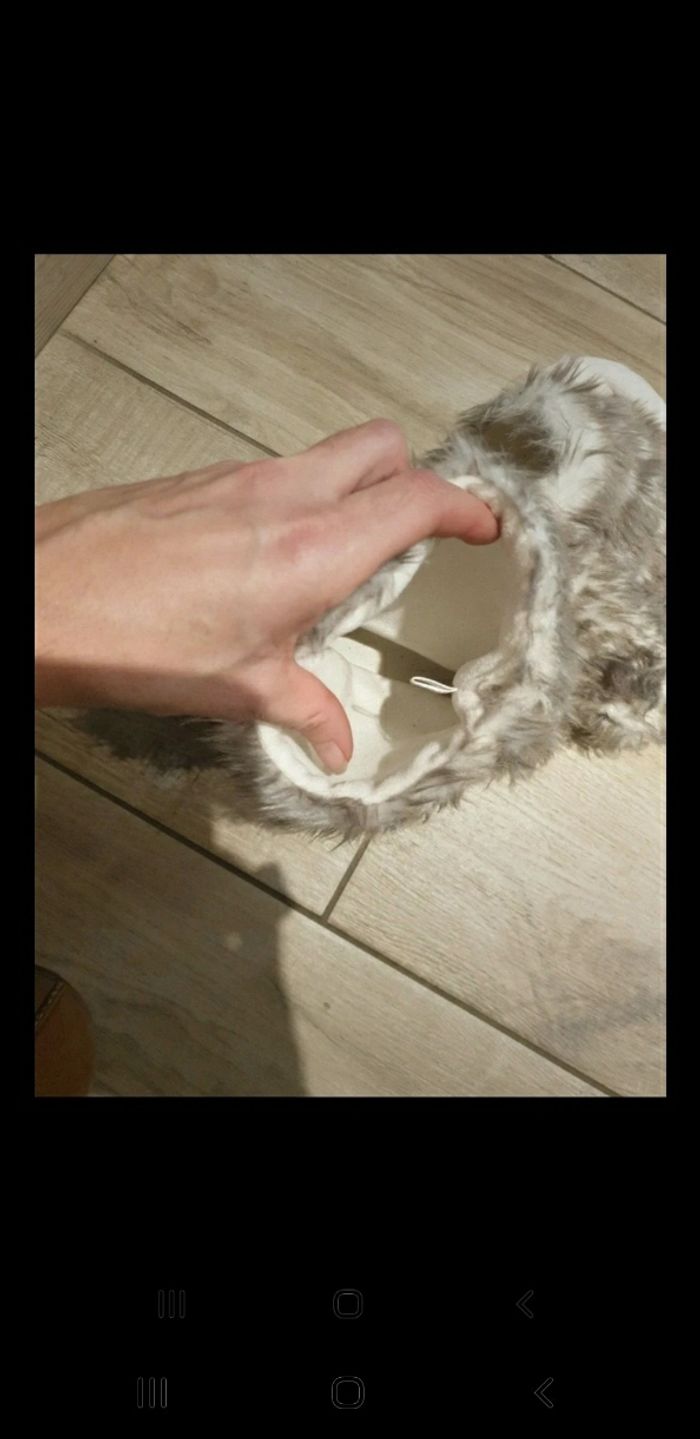 Chaussons bottes peluche 34/35 - photo numéro 5
