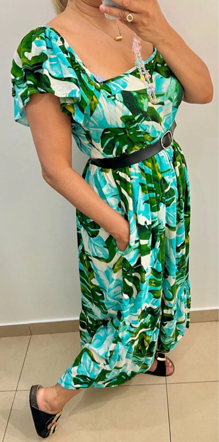🌿Robe longue imprimée Taille L-XL - photo numéro 5