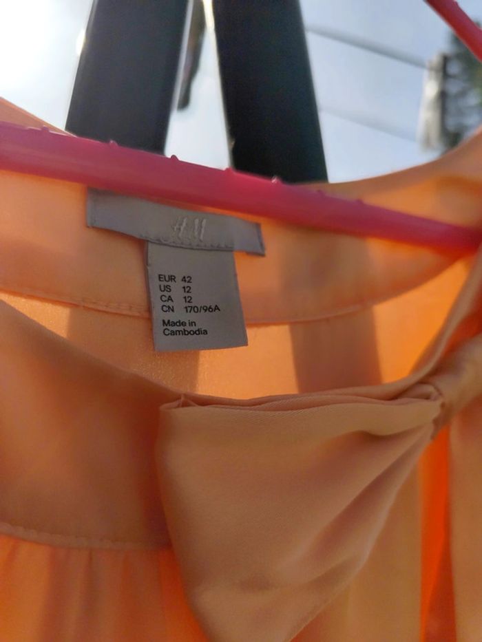 Robe abricot abricot H&M taille 42 - photo numéro 3