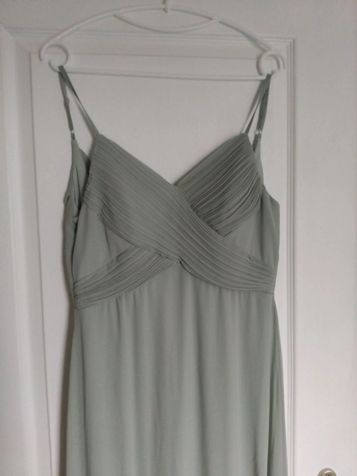 Robe longue de cérémonie vert bleu 38 - photo numéro 2