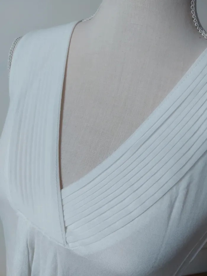 Débardeur en Jersey décolleté V plissé - photo numéro 2