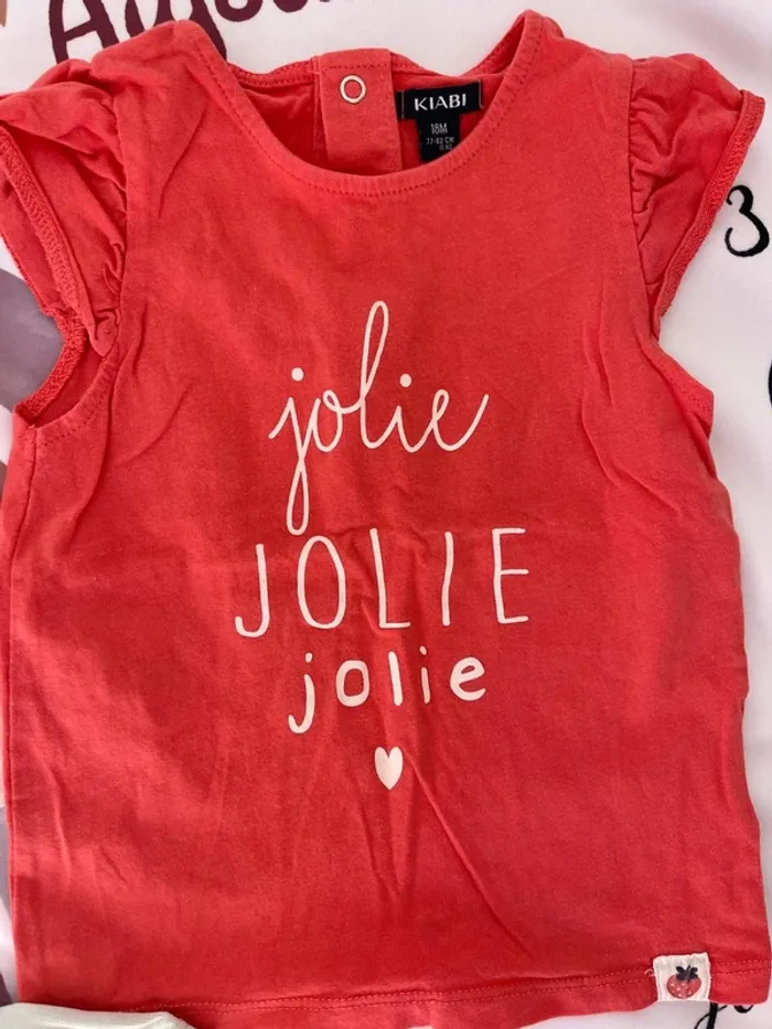 👚 Lot de 3 t-shirts bébé fille – Taille 18 mois (81 cm) 🌸 - photo numéro 3