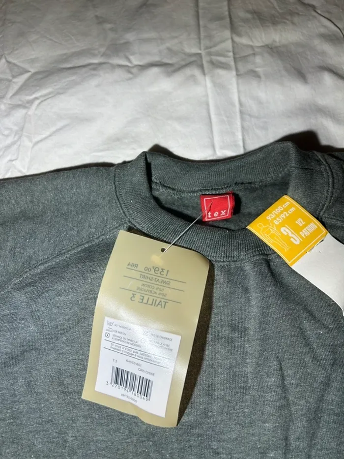 Pull gris tex - photo numéro 8