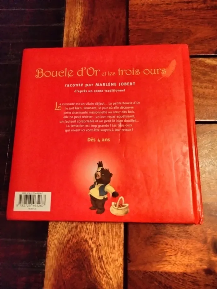 Livre avec CD boucle d'or et les trois ours raconté par Marlène Jobert dès 4 ans - photo numéro 3