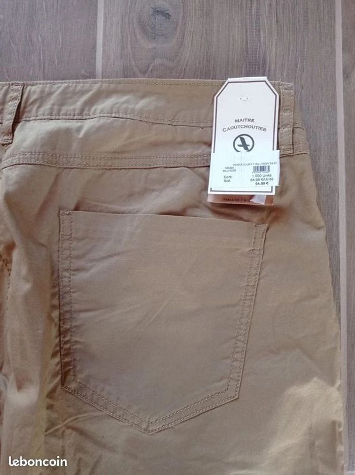 Pantalon neuf Aigle beige taille 44 modèle Billyson - photo numéro 4