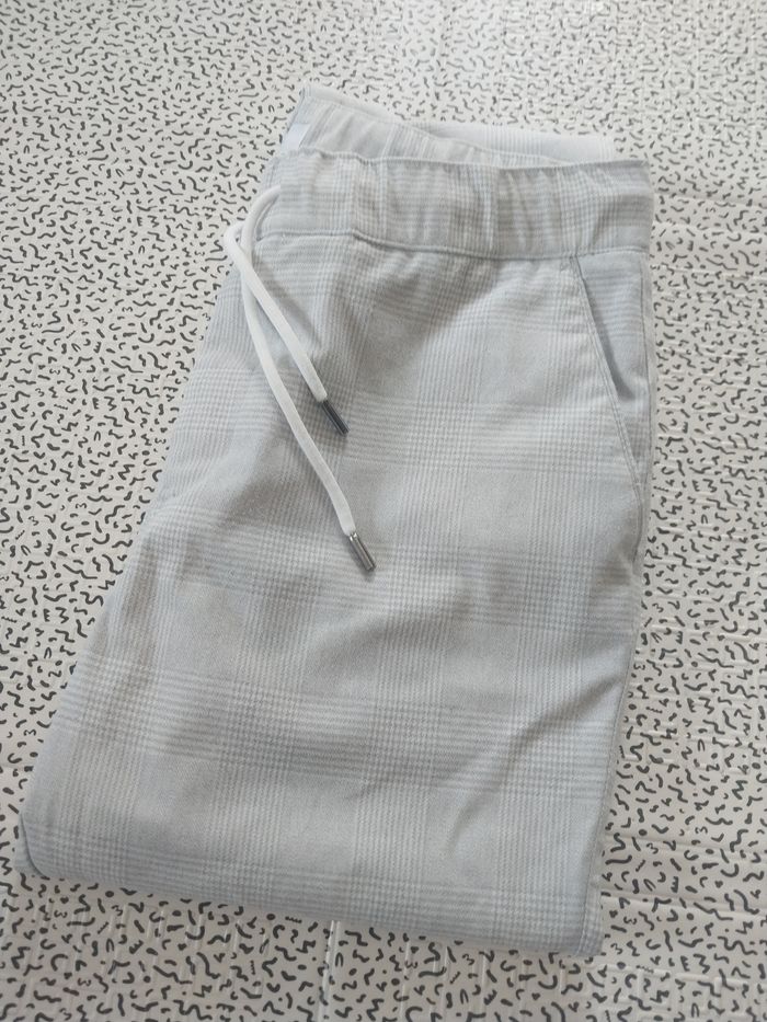 pantalon jules homme slim gris clair carreaux chic taille m - photo numéro 5