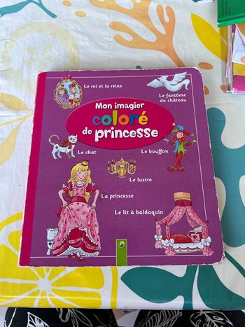 Livre mon imagier coloré de princesse