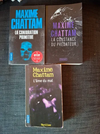Lot de 3 livres maxime chattam