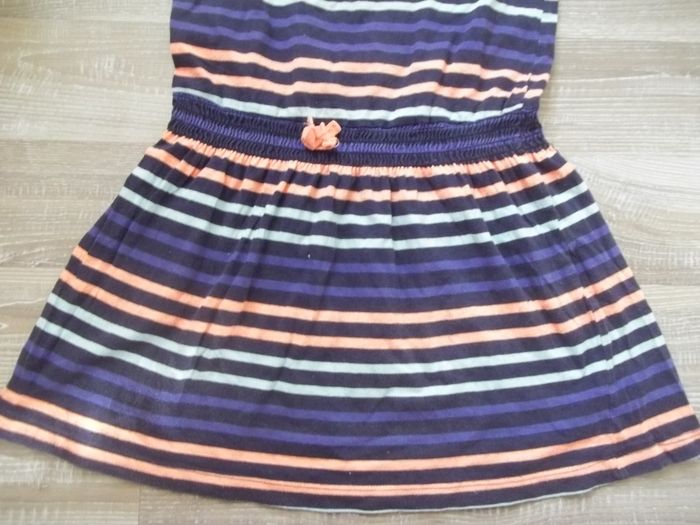 Robe de plage noire rayée multicolore Kiabi 10 ans - photo numéro 3