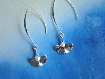 boucles or création ginko neuves cr argent925
