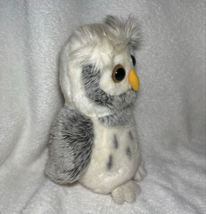 🦉 Adorable Peluche Hibou Blanc - photo numéro 2