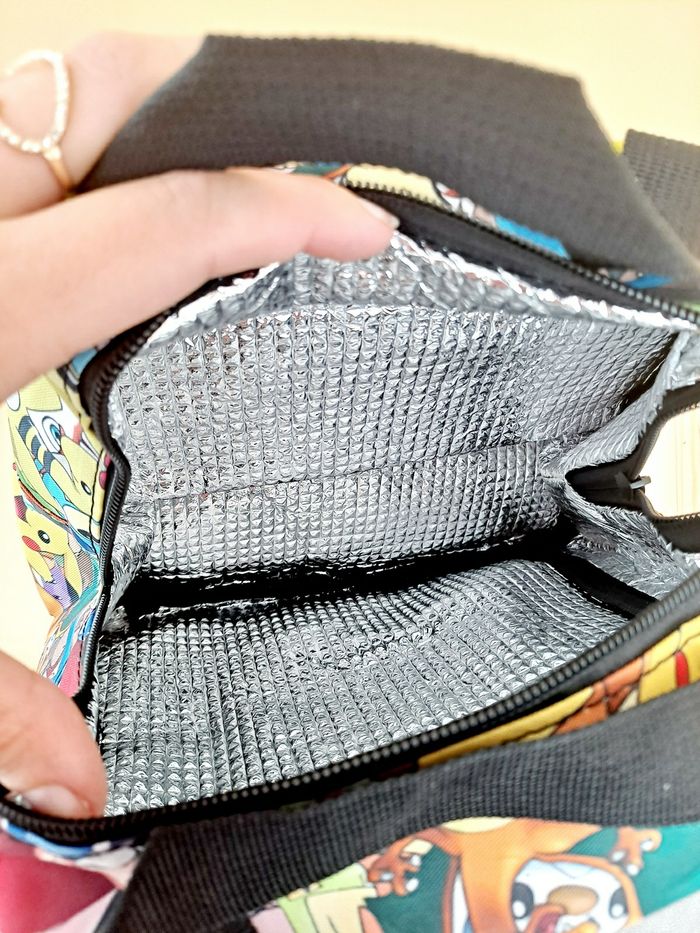 neuf sac isotherme pour repas lunch gouter pique nique multi pokémon pikachu - photo numéro 4