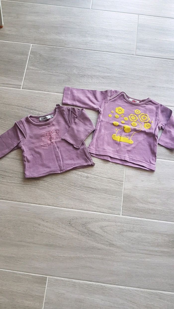 2 T-shirts manches longues 3 M TAO et DPAM