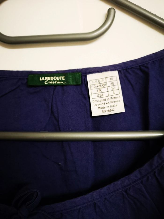 Top blouse bleu la redoute neuf 40 - photo numéro 2