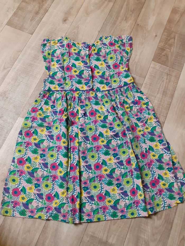 Robe fille légère multicolore fleurie 5 ans - photo numéro 4